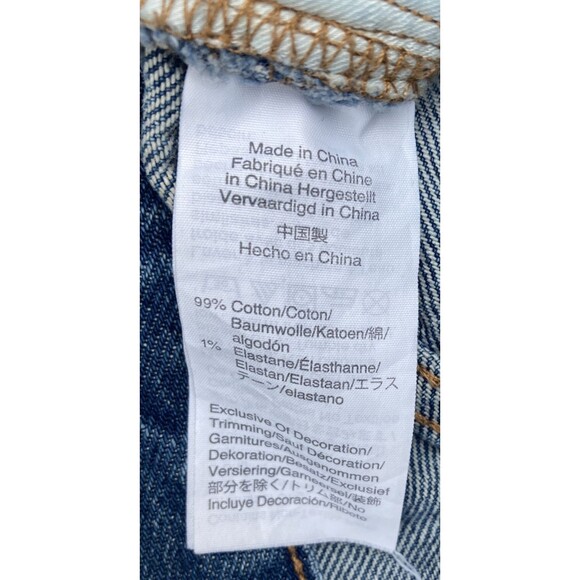 Madewell The Classic Straight Jean Sz 28 Cropped Distressed High Rise - Picture 5 of 11